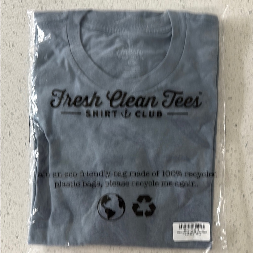 Fresh Clean Threads Wedgwood Blue Short Sleeve Tee